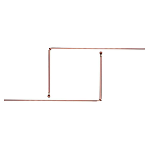 2 Pieces Copper Detection Rods Sturdy Copper Dowsing Rods for Divining Water 2