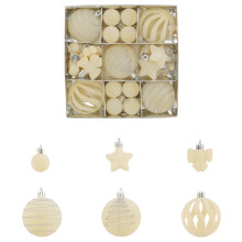 35PC Velvet Christmas Ornaments Set – Glitter Flocked, Shatterproof Plastic Baubles for Tree, Wedding, Hotel & Home Decor