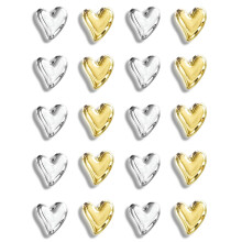 Gold Heart Fridge Magnets Compatible with Steel Surfaces 20