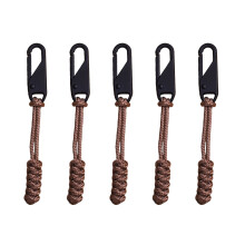 5pack Paracord Zippers Pulls Portables Zippers Pulls Outdoor Bag Zippers Pulls for Outdoor Camping and Hiking Gears