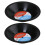 Movie Night Snack Tray Reusable Black 2 Pcs 6
