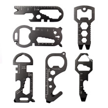 6PCS Multi-functional Pocket Tool Hex Wrench and Bottle Opener with Compact Portable Design for Indoor Outdoor Adventure