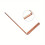 2 Pieces Copper Detection Rods Sturdy Copper Dowsing Rods for Divining Water 6