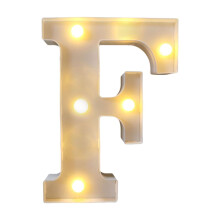 Letras LED luminosas de 26 piezas, alfabeto a pilas para fiestas, cumpleaños y decoración del hogar.