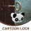Cartoon Luggage Lock with Key 1 Set 8