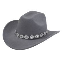 Hata Cowboy an Iarthair d'Fhir agus do Mhná le Slabhra Cloch Luachmhar