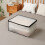 Folding Plastic Under-Bed Storage Box – Odorless, Moistureproof, for Pillows/Coats/Blankets, White Translucent EVA 1