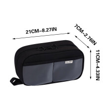 Transparent View Pencil Pouch, Large Capacity Clear Stationery Organizer, Dirt Resistant and Easy to Clean Pencil Case for Classroom and Office