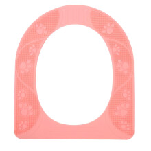Housse de siège de toilette universelle en silicone lavable – Rose, antidérapante, douce et durable pour toutes les saisons
