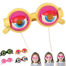 Occhiali che fanno l'occhiolino, occhiali cinetici "occhi pazzi" con meccanismo di ammiccamento manuale a cordino, divertenti gadget e regali per