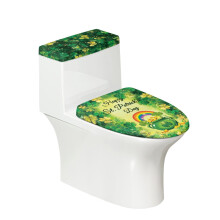 St. Patrick's Day elastic toilet lid dust cover set 1 pack