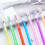 10Pcs Stackable Pencils Set, Translucent Multiple Point Push Fun Pencils with Erasers, Stacking Point Leads Pencil Set 8