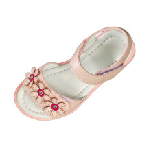 Sandali da bambina - Scarpe da damigella d'onore, punta aperta, ballerine estive per bambina, rosse, 5,5-6 anni