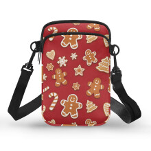 Crossbody kabelka s polyesterovým nastaviteľným popruhom a zipsom