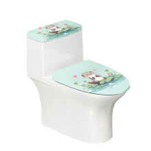 Ensemble de couvercle de toilette Otter anti-poussière pour salle de bain domestique1