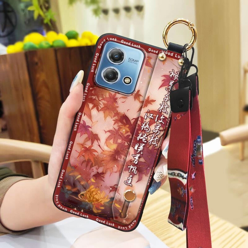 Phone Case For Moto G Stylus 4G 2023 Â Chinese Style Ring Holder, Kickstand, Shockproof, Dirt-Resistant Wristband 9023022576101