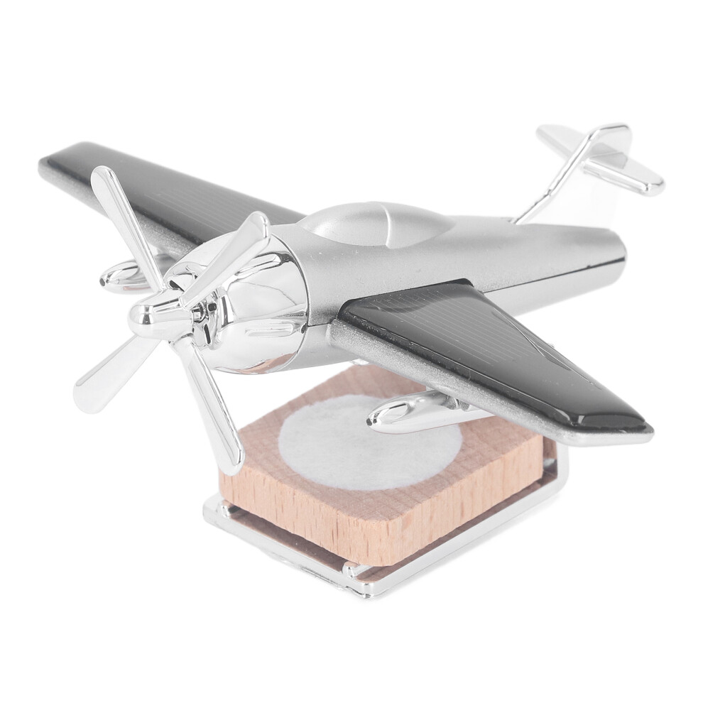 Helicopter Car Air Freshener With Solar Rotation & 10Ml Aromatherapy Silver 6941387613848