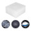 Travel Cd Clear Case CD/DVD Storage Case White ABS 25 Pcs 1