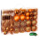 Christmas Ornaments Set Shatterproof Balls 101 pcs Orange 1