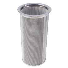 Stainless Steel Coffee Strainer Mesh Tea Strainer Filter with Handle for Home Kitchen Coffee Shop (Cylinder Shape 15CM)