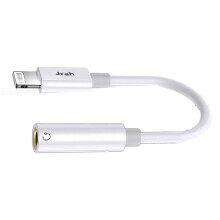 Cell phone auxiliary cables, USB C to Aux Female Audio Dongle Cable Cord, White