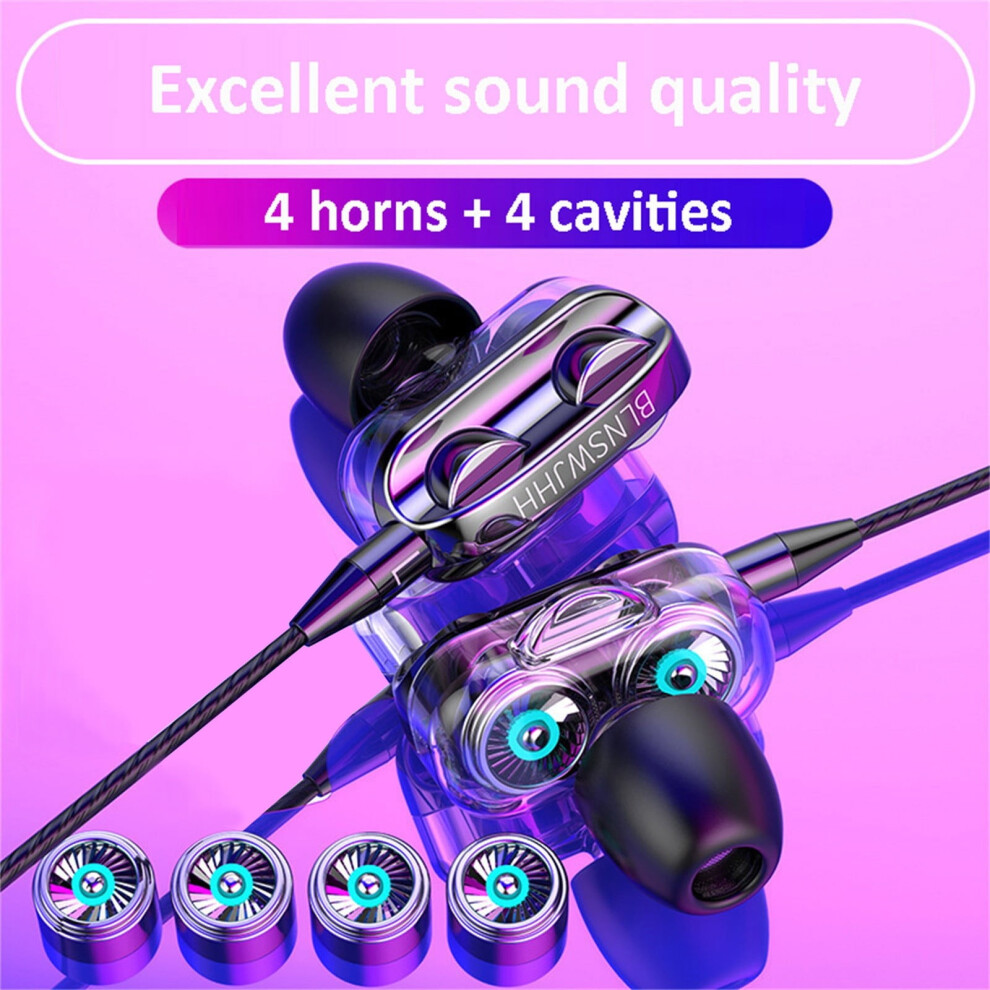 Wired Sports Headphones - 3.5Mm In-Ear Earphones With Mic, Stereo Bass Headset For Phone Pc Workout, 1.2M Cable 9178400171666