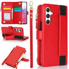 Magnetic Leather Wallet Case with Card Holder for compatible with Samsung Galaxy A55/A54/A15/A14/A73/A72/A71/A53/A52/A51/A13