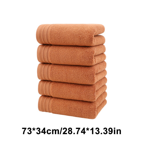 Face Towels Satin Plain Adult Thickened 5pcs 2