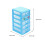 Plastic Drawers Organizer Mini Organizer Box Stackable Plastic Drawer Storage Containers Clear Storage Units for Desktop Classroom Craft 3