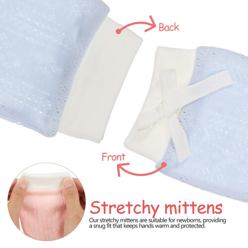 Baby Cotton Mittens Prevent Scratching 2 Pairs 2