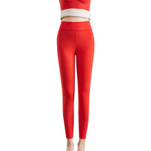 Thermal Fleece-Lined Tights for Women, Translucent, Tummy Control, Red XL – Compatible with Cold-Weather Activities