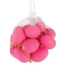20pcs Hot Pink 2.4" Solid Color Plastic Easter Eggs, Blank Simulation Eggs for Crafting, Decorating & Classroom Activities – Compatible with Easter