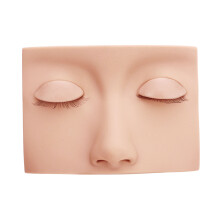 Lash Mannequin Head for Eyelash Extensions Silicone Eyelids 3 Pairs Pink