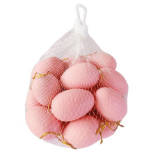 20pcs Solid Color 2.4" Plastic Easter Eggs, Blank Eggshells for Crafting & Decorating, Compatible with Student & Holiday Art Activities – Pink