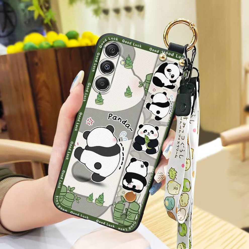 Phone Case For Samsung Galaxy A35 5G Global Â Shockproof, Anti-Dust, Wrist Strap, Kickstand, Lanyard & Cartoon Ring 9023022576187