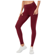 Fleece Tights for Women Thermal Tights Yoga Pants Hiking Pants Women Fleece Lined Leggings Women High Waisted Pants for Women Wine M