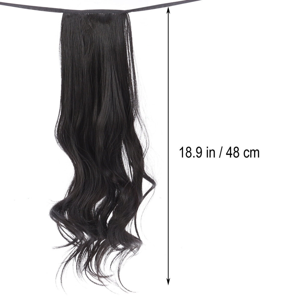 unbranded 48 Cm Extension Ponytail for Black Women Stylish Design Wig Women's