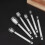 6pcs Rectangular Metal Teaspoon Tablespoon Set for Dry and Liquid Ingredients 6