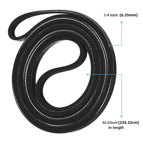 6Pcs Universal Dryer Drum Belt Replacement for Major Brands Easy Install, Long-Lasting 2