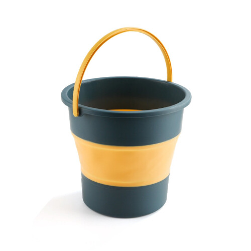 Secchio rotondo pieghevole in plastica con manico – 8,7x8,7x 1