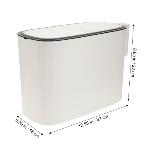 Small Trashcan Household Item In White 1Set 1