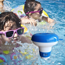 Pool Water Purifier Dispenser with Clip, Cleaning Tablets – Compatible with Summer Pool & Hot Spring