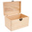 NICEXMAS Rectangular Tea Storage Chest Wooden with Iron for Tea Party Home Use 1Pcs 1