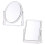 NICEXMAS Clear Polishing Vanity Mirror 2 pcs 1