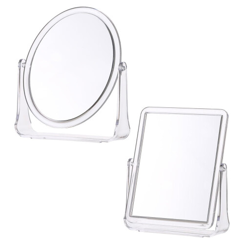 NICEXMAS Clear Polishing Vanity Mirror 2 pcs
