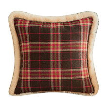 Couch Throw Pillow Cover Christmas Embroidered Multicolor