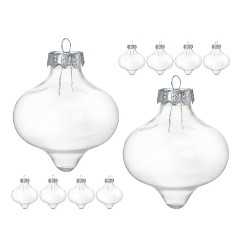 Clear Plastic Light Bulb Ornaments for DIY Holiday Decor 10 1