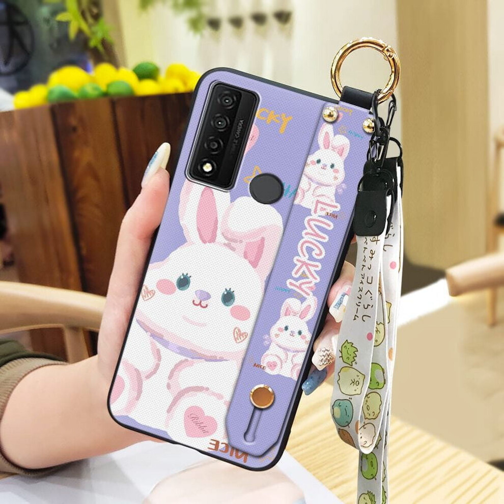 Shockproof Phone Case Compatible With Tcl 20 Xe Â Dirt-Resistant, Waterproof, Anti-Dust, Kickstand, Wrist Strap, Silicone Cartoon Design 9023022580467