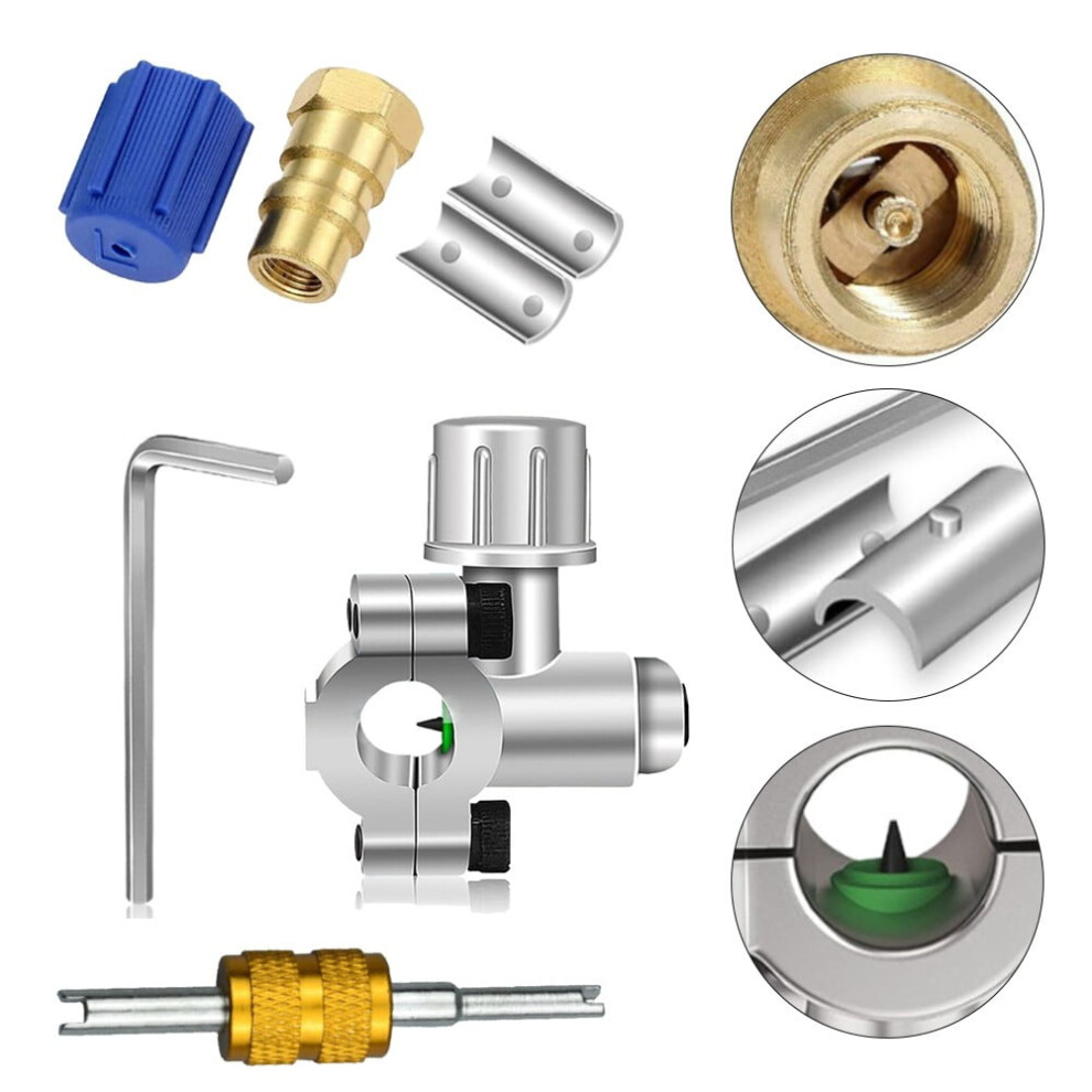 A/C Retrofit Valve Kit With Dust Cap For Hvac System For R12 To For R134a 9401284759942