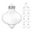 Clear Plastic Light Bulb Ornaments for DIY Holiday Decor 10 6
